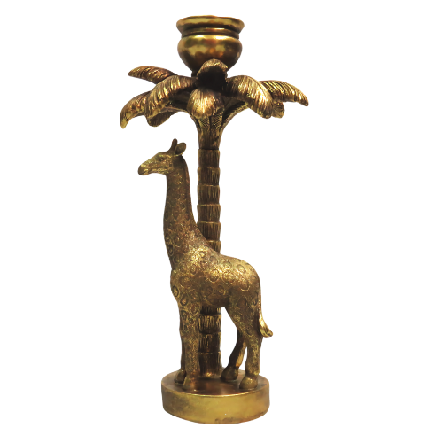 Giraffe Palm Tree Candle Holder