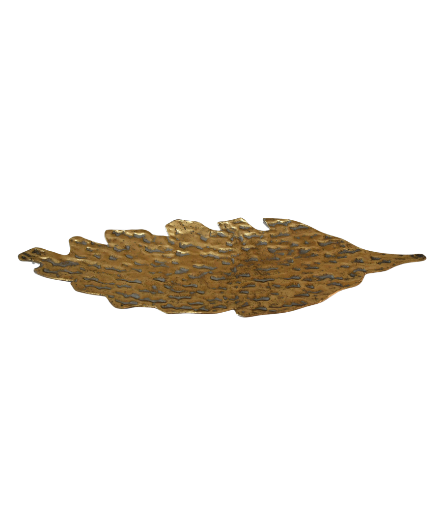 Leaf Tray Antique Gold