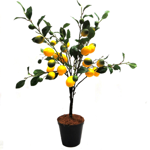 Artificial Lemon Tree in Pot – Vibrant Decorative Accent