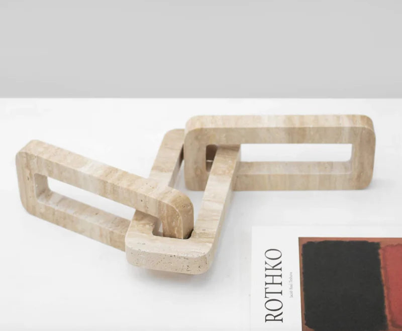 Natural Travertine Chain Ornament