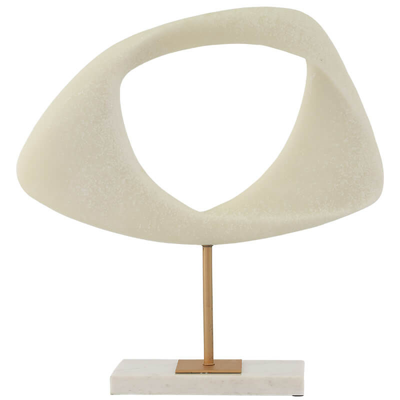 Elkin Modern Abstract Sculpture with Marble Base