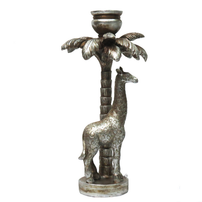 Giraffe Palm Tree Candle Holder