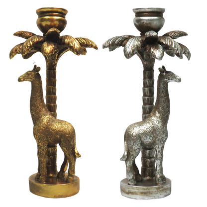 Giraffe Palm Tree Candle Holder
