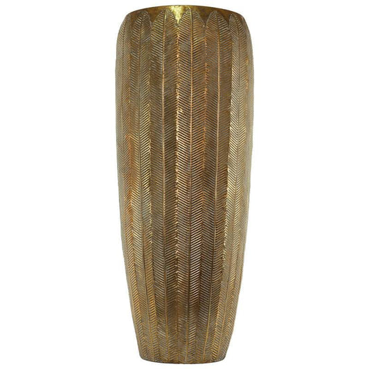 Folha Giant Metal Vase