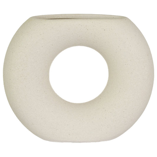 Donut Vase with Textural Presence