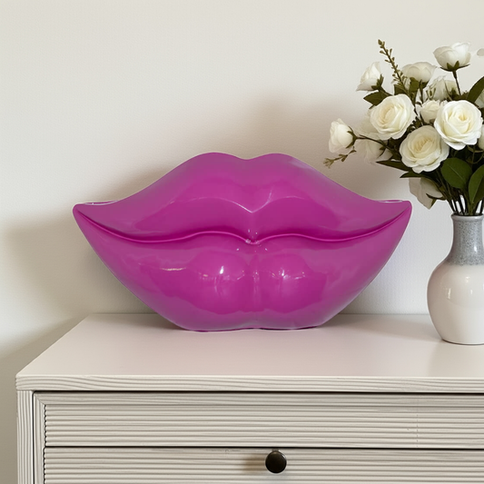 90s Pink Lip Vase